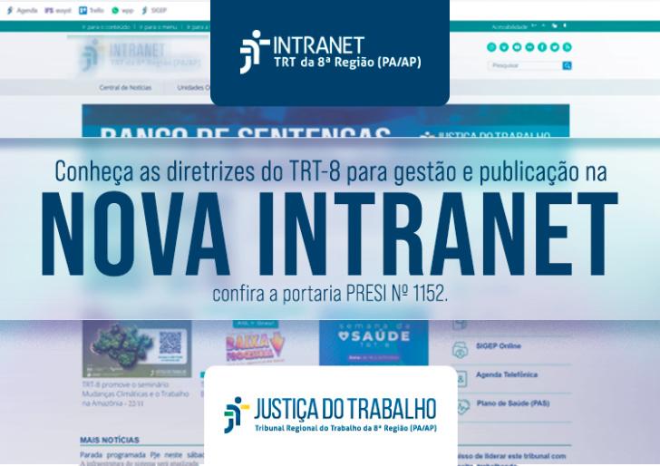 Arte gráfica sobre a nova intranet