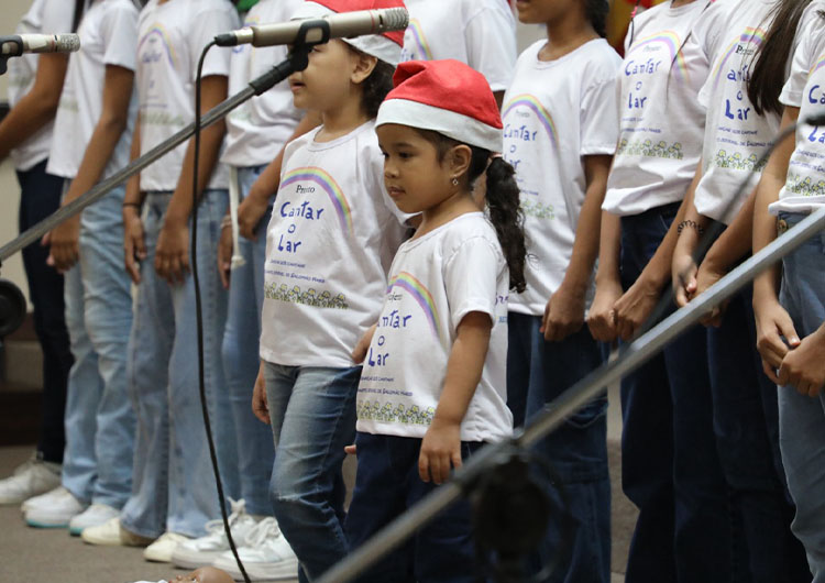 Destaque para aluna Jade Maria, 4 anos, que integra o projeto